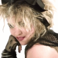 Madonna GIF. Artiesten Madonna Gifs 2012 Wenk Mdna Music Koningin van de pop Vinger guns 