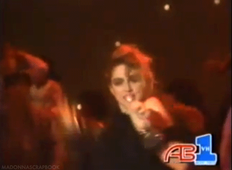 Amerika Artiesten Madonna Gifs 90s glimlachen eye roll Murica schommel de stemming 