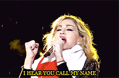 Madonna GIF. Artiesten Madonna Gifs Tand Beret 