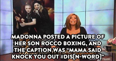 Artiesten Madonna Gifs koorts Arsenio Hall 