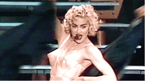 Artiesten Madonna Gifs 2012 wenk blond MDNA ruiten 