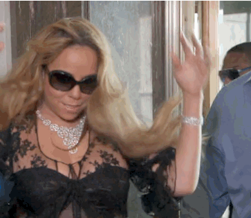 Artiesten Mariah carey Gifs houding diva hair flip 