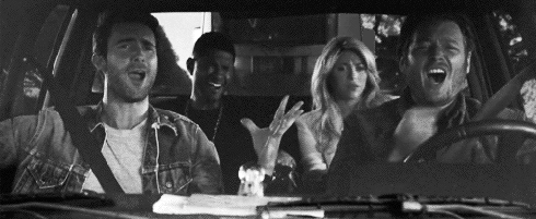 Artiesten Gifs Adam levine Maroon 5 kastanjebruin vijf 