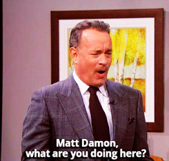 Matt Damon GIF. Gifs Filmsterren Matt damon Achter de kandelaar Michael douglas Liberace 