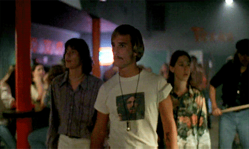 Matthew Mcconaughey GIF. Bioscoop Gifs Filmsterren Matthew mcconaughey Dazed and confused 