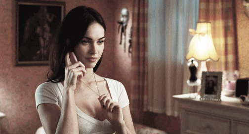 Megan Fox GIF. Gifs Filmsterren Megan fox Glimlach 