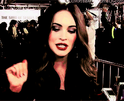 Megan Fox GIF. Gifs Filmsterren Megan fox Knipperen 