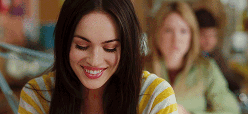 Megan Fox GIF. Gifs Filmsterren Megan fox Glimlach 