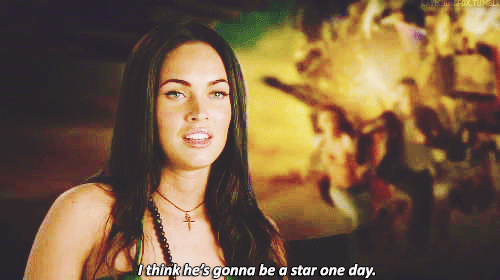 Megan Fox GIF. Gifs Filmsterren Megan fox Lachend 