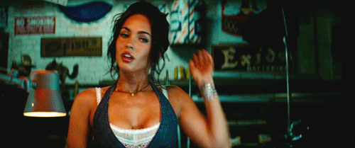 Megan Fox GIF. Gifs Filmsterren Megan fox Glimlach 