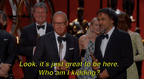 Michael Keaton GIF. Gifs Filmsterren Michael keaton Golden globes Golden globes 2015 
