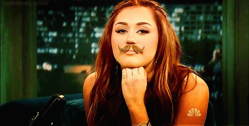 Artiesten Miley cyrus Snor Gifs 