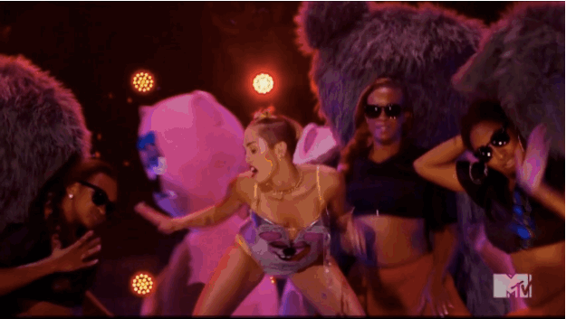 Muziek Artiesten Miley cyrus Tv Gifs katje ama American Music Awards abc 