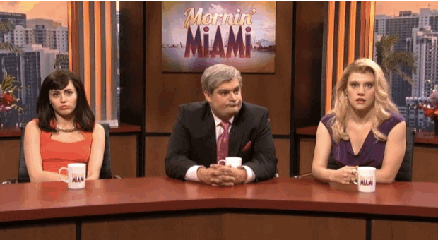 Artiesten Miley cyrus Gifs 2013 gelukkig snl Saturday Night Live ochtendshow Mornin miami 