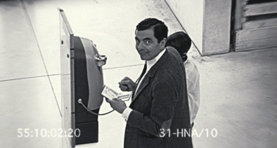 Film Films en series Camera Mr Bean Gifs zwart en wit 