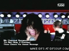 My Chemical Romance GIF. Artiesten My chemical romance Gifs Band blog Mcr 