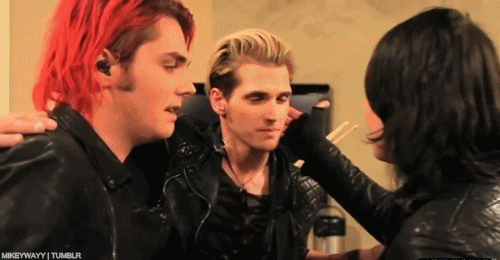 Artiesten My chemical romance Gifs gerard manier nemen 40 