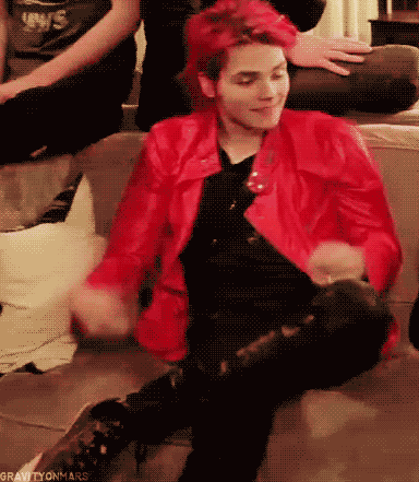 Artiesten My chemical romance Gifs gerard manier mcr 