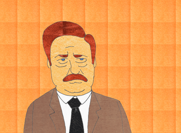 Nick Offerman GIF. Pijn Tv Gifs Filmsterren Nick offerman Tand Ron swanson Baas Parks and recreation 