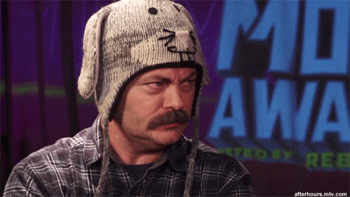 Nick Offerman GIF. Gifs Filmsterren Alison brie Nick offerman Onkruid Bong Megan mullally 