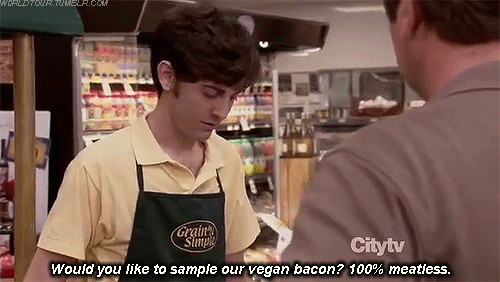 Nick Offerman GIF. Tv Gifs Filmsterren Nick offerman Hongerig Het eten Ijsje Ron swanson Parks and recreation 