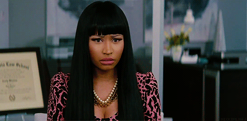 Artiesten Gifs Nicki minaj geschokt 