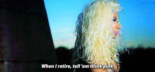 Artiesten Gifs Nicki minaj schaduw BET Awards geheim hush hush 
