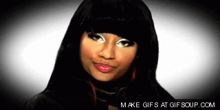 Artiesten Gifs Nicki minaj onhandig 