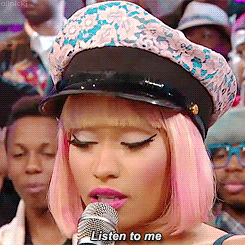Nicki Minaj GIF. Artiesten Tv Gifs Nicki minaj Ge&euml;rgerd American idol 