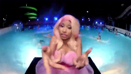 Artiesten Gifs Nicki minaj het denken kuiltjes 