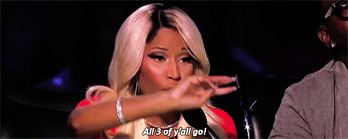 Artiesten Gifs Nicki minaj nas gelijk aan mijn zijde 