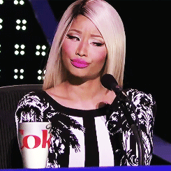 Nicki Minaj GIF. Artiesten Mode Gifs Nicki minaj Glimlach Spikes 