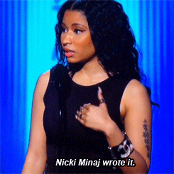 Nicki Minaj GIF. Artiesten Gifs Nicki minaj Verveeld Niet onder de indruk 