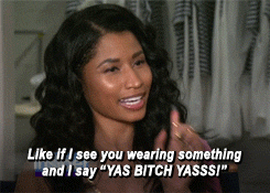 Nicki Minaj GIF. Artiesten Gifs Nicki minaj Teef aub Beez in de val 