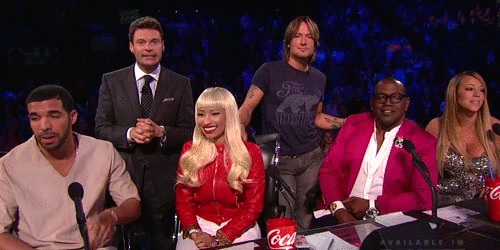 Artiesten Gifs Nicki minaj wat american idol afgod 