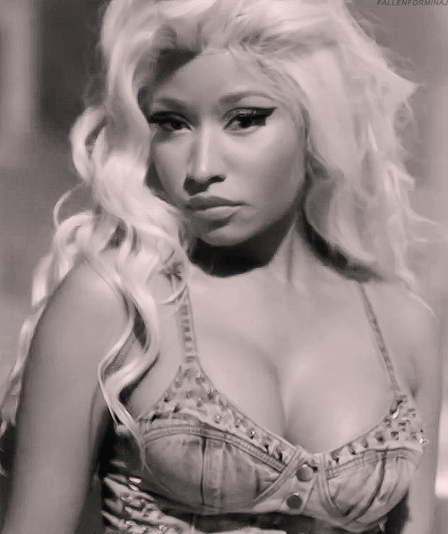 Artiesten Gifs Nicki minaj wat houding schaduw 