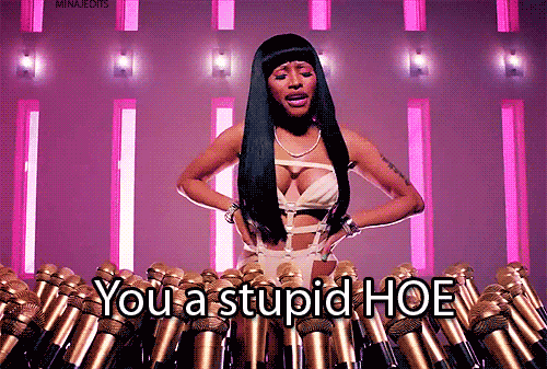 Artiesten Gifs Nicki minaj nas gelijk aan mijn zijde 
