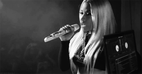 Artiesten Gifs Nicki minaj wat houding schaduw 