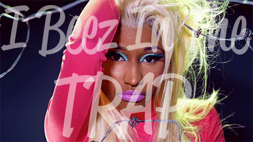 Artiesten Gifs Nicki minaj verveeld niet onder de indruk 