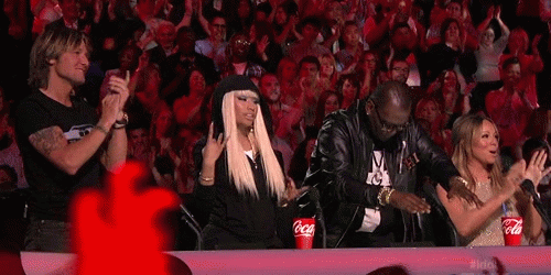 Artiesten Mariah carey Gifs Nicki minaj american idol Randy Jackson Keith Urban 