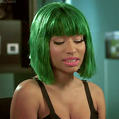 Nicki Minaj GIF. Artiesten Mode Gifs Nicki minaj Glimlach Spikes 