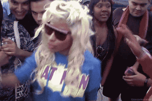 Dansen Artiesten Gifs Nicki minaj grappig gezicht wierd 