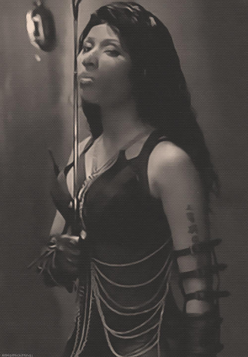 Artiesten Gifs Nicki minaj wat houding schaduw 