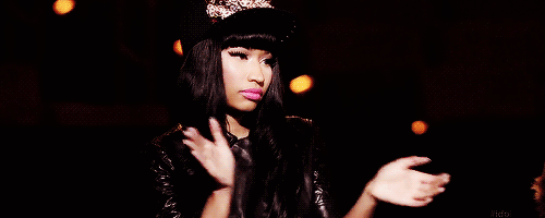 Artiesten Gifs Nicki minaj wat houding schaduw 