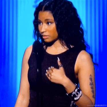 Muziek Artiesten Doei Gifs Nicki minaj reacties GTFO eruit te komen 