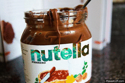 Nutella GIF. Eten en drinken Memes Gifs Nutella Chocoladepasta Nutella pot 