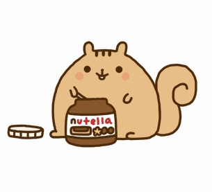 Eten en drinken Kawaii Eekhoorn Gifs Nutella 