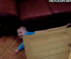Baby GIF. Dieren Baby Gifs Hond Mopshond Trekken 