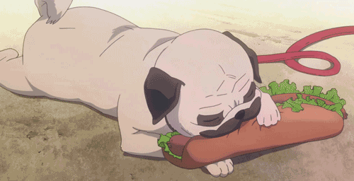 Anime Dieren Kawaii Gifs Mopshond Anine 