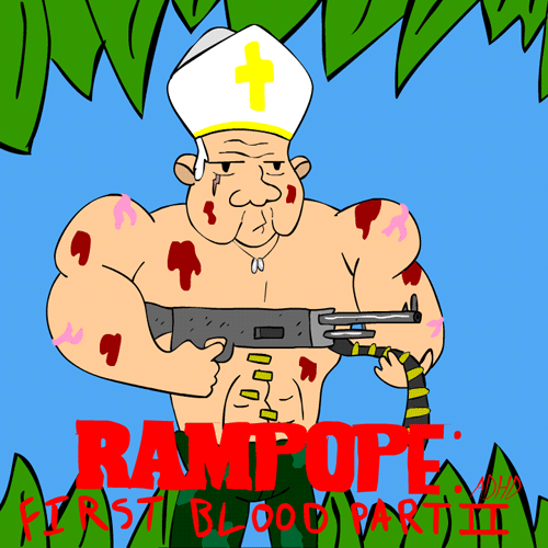 Bioscoop Cartoons Televisie Films en series Rambo Lol Gifs animatie gif foxadhd paus 